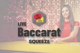 Baccarat Squeeze slot icon by Evolution, available at Instant Casino