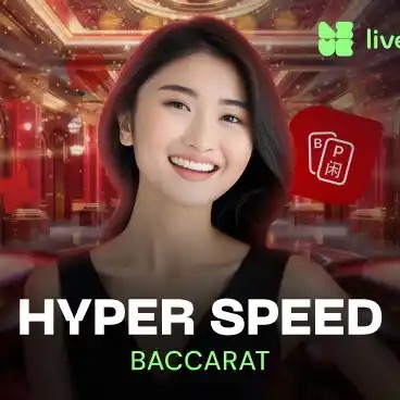 Enjoy Hyper Speed Baccarat by Evolution – logo hosted on instantcasino.be